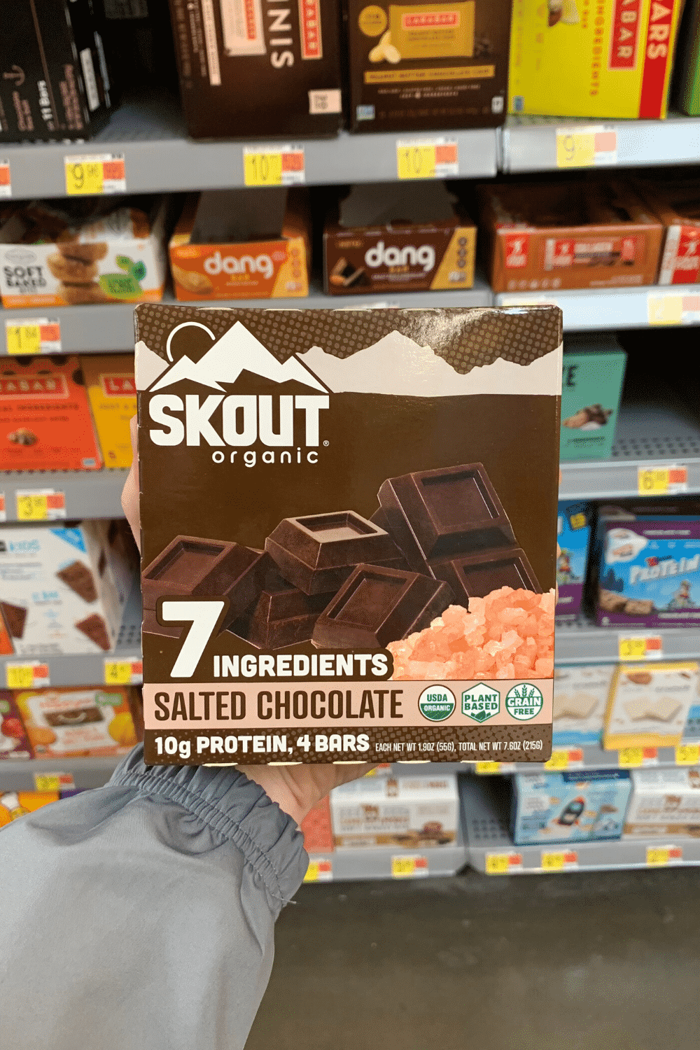 Skout organic salted chocolate.