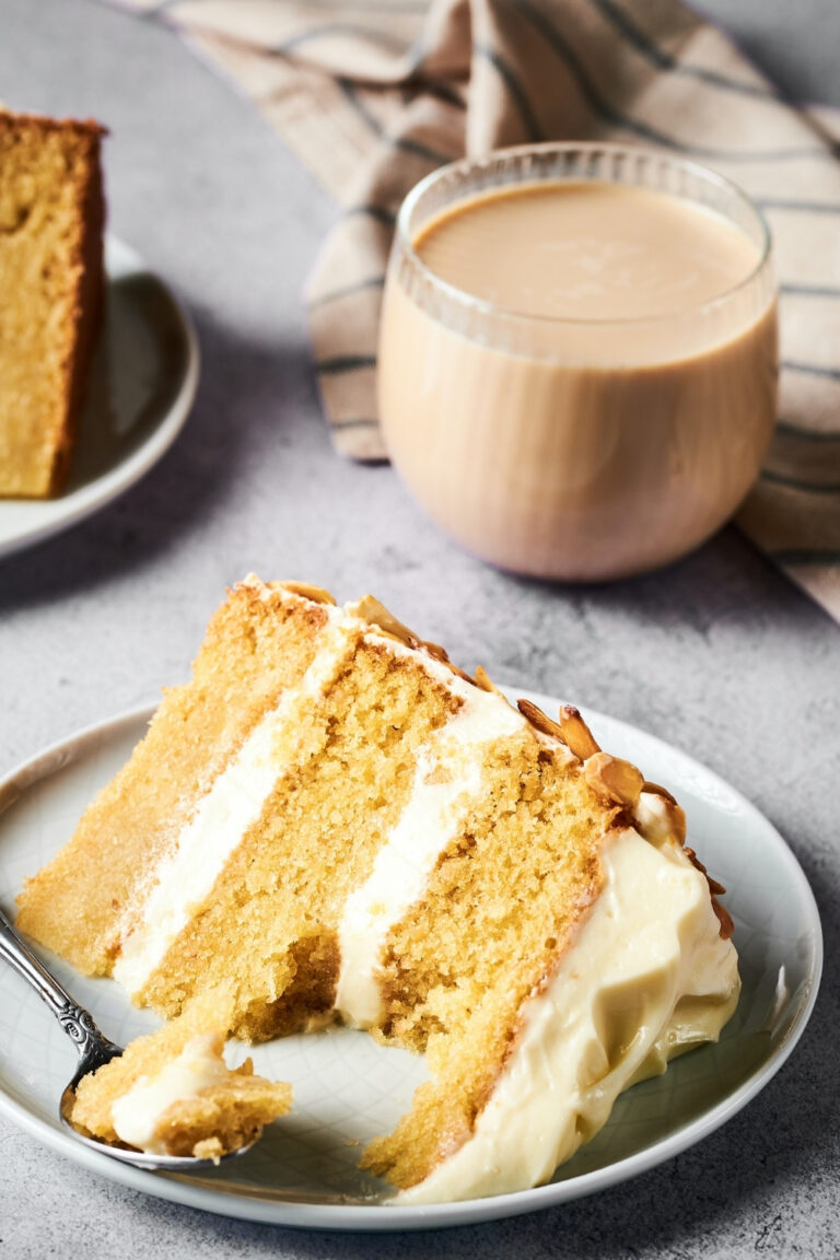 Burnt Almond Cake (With The Best Buttercream Frosting)