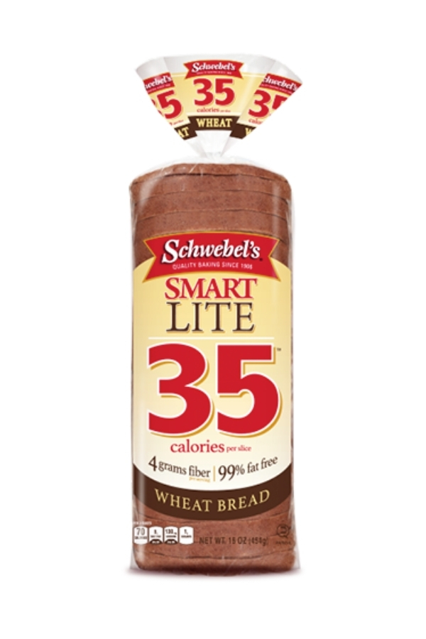 A bag of Schwebel's Smart Lite wheat bread.