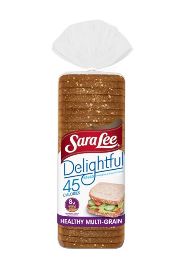 A bag of Sara Lee delightful bread.