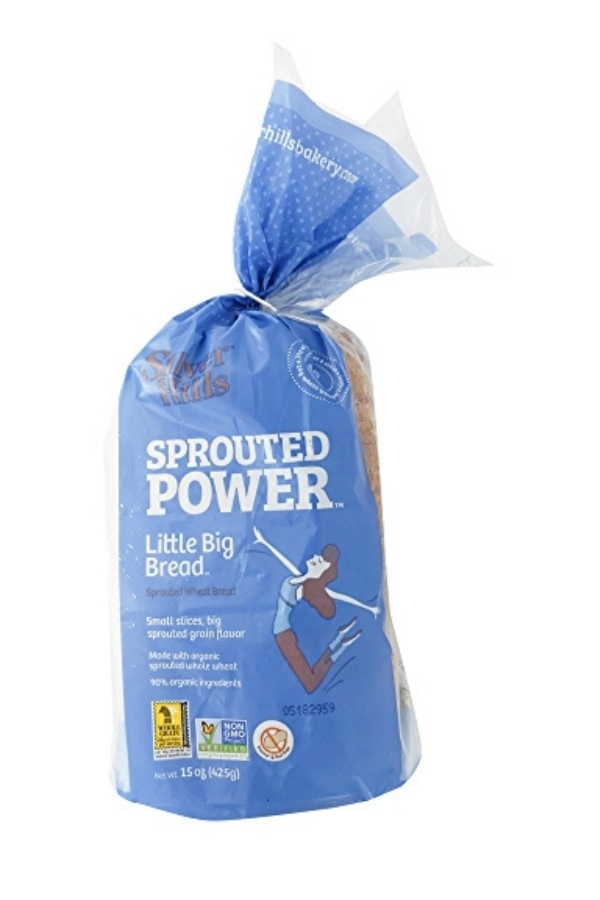 A bag of sprouted power little big bread.