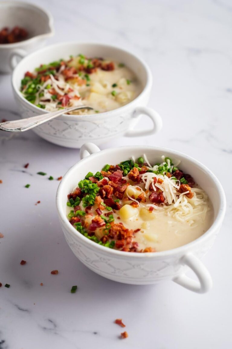 Outback Potato Soup | Rich & Creamy Soup Topped With What You Want