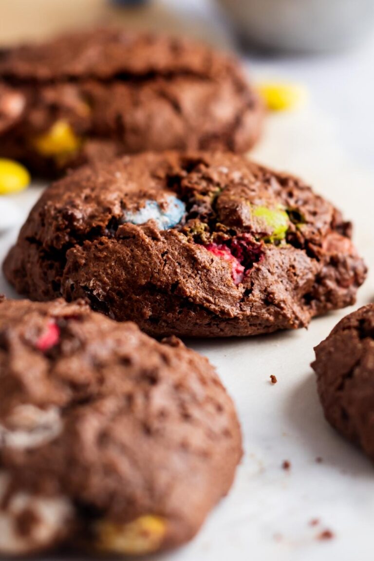 Easy Chocolate Cake Mix Cookies Made With M&Ms Only 4 Ingredients