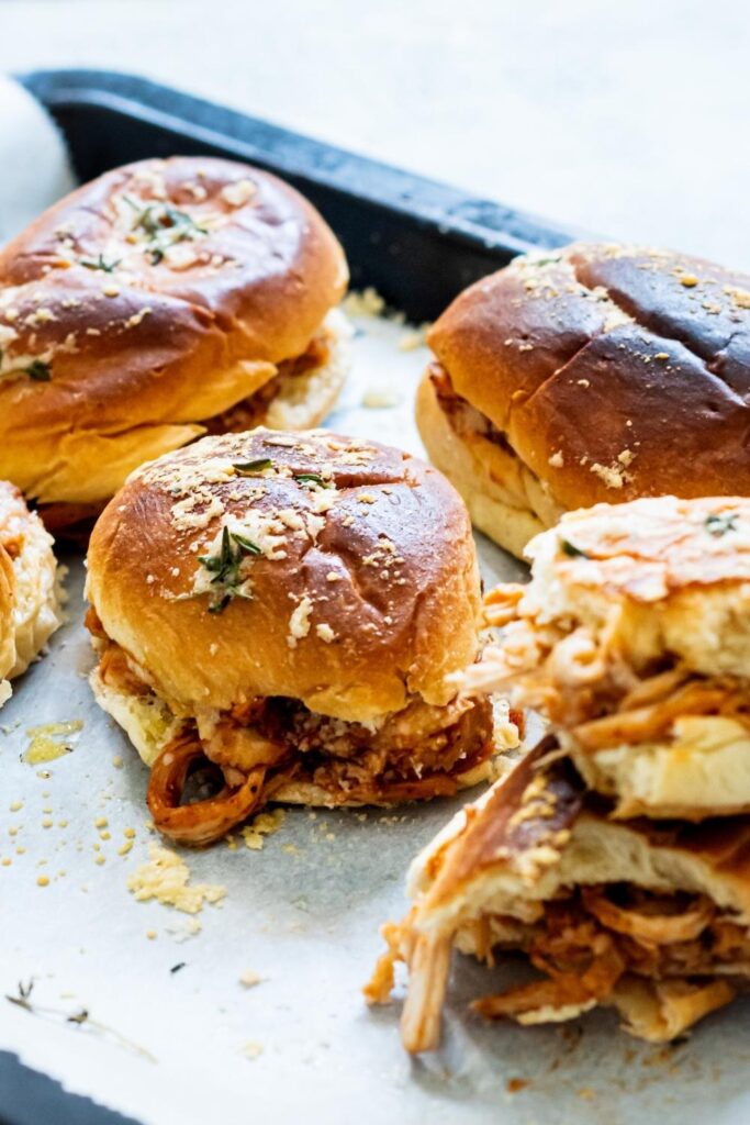 The Best BBQ Chicken Sliders On Hawaiian Rolls | Made In 20 Minutes