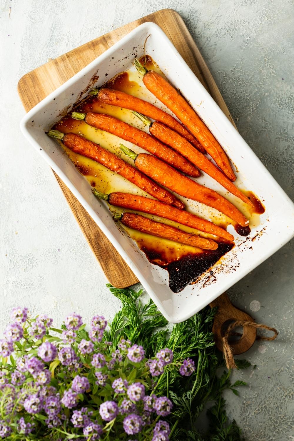 candied carrots fresh from the oven