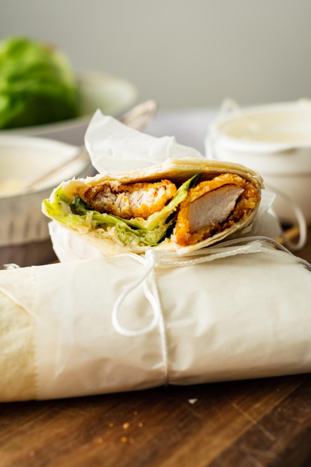 Crispy Chicken Snack Wraps - Love Bakes Good Cakes