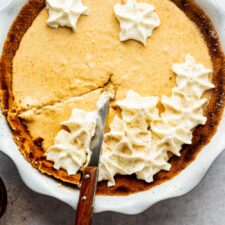 No Bake Pumpkin Pie with Graham Cracker Crust