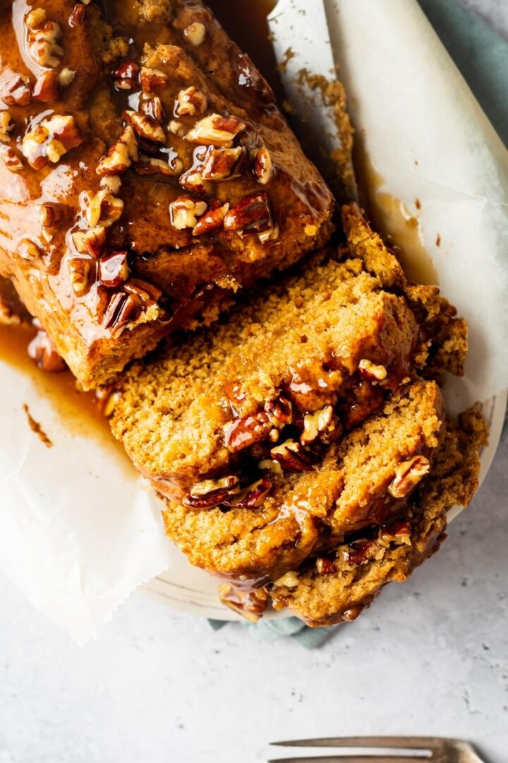 The BEST Sweet Potato Pound Cake With a Brown Sugar Maple Glaze