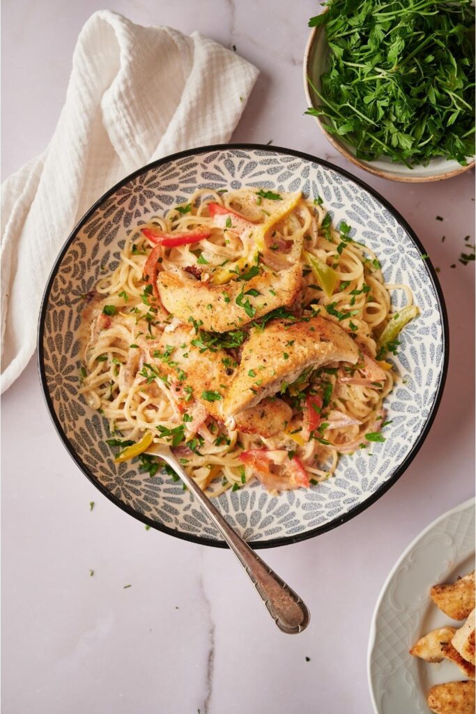 The BEST Olive Garden Chicken Scampi (Made In Under 30 Minutes)