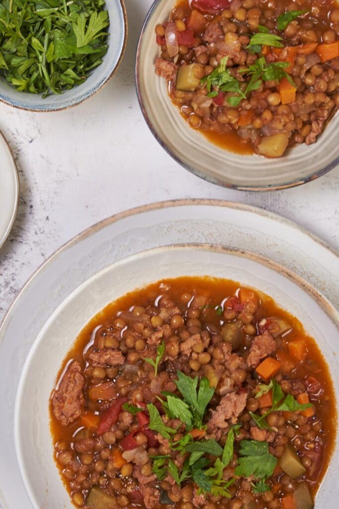 Carrabba's Sausage and Lentil Soup Recipe