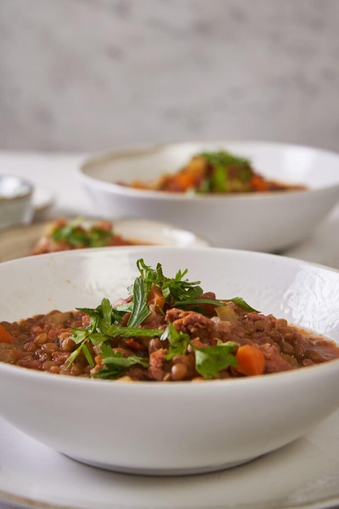 Carrabba's Sausage and Lentil Soup Recipe Prepped In Just 10 Minutes