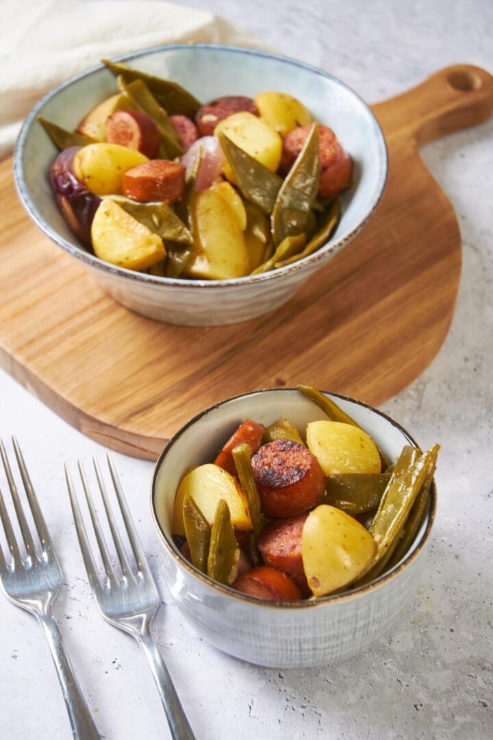 Easy Sausage Green Bean Potato Casserole Recipe