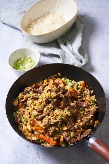 EASY Beef Fried Rice Made In Just 15 Minutes