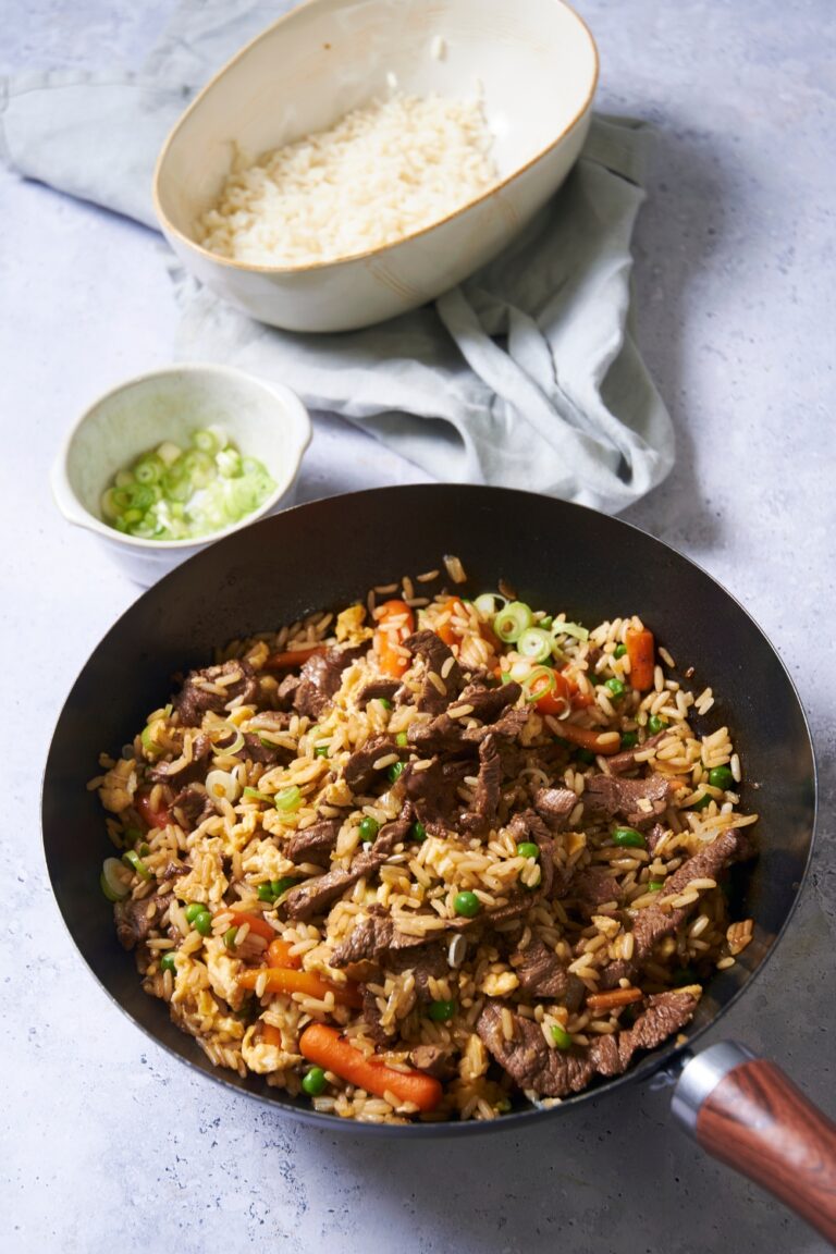 EASY Beef Fried Rice Made In Just 15 Minutes