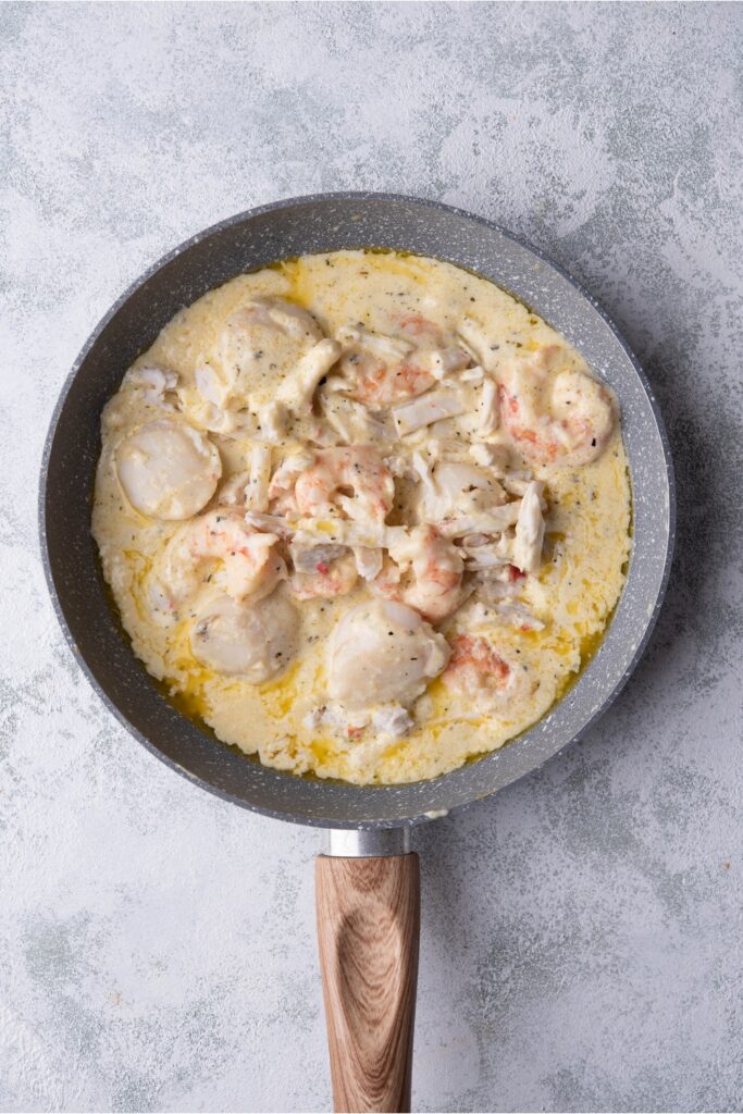 The BEST Seafood Casserole Made With Shrimp, Scallops, & Crab Meat