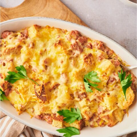 Christmas Breakfast Casserole (My Go-To Recipe For Hosting)