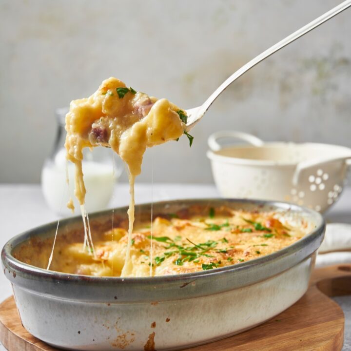 The BEST Cheesy Ham and Potato Casserole (Prepped In 10 Minutes)