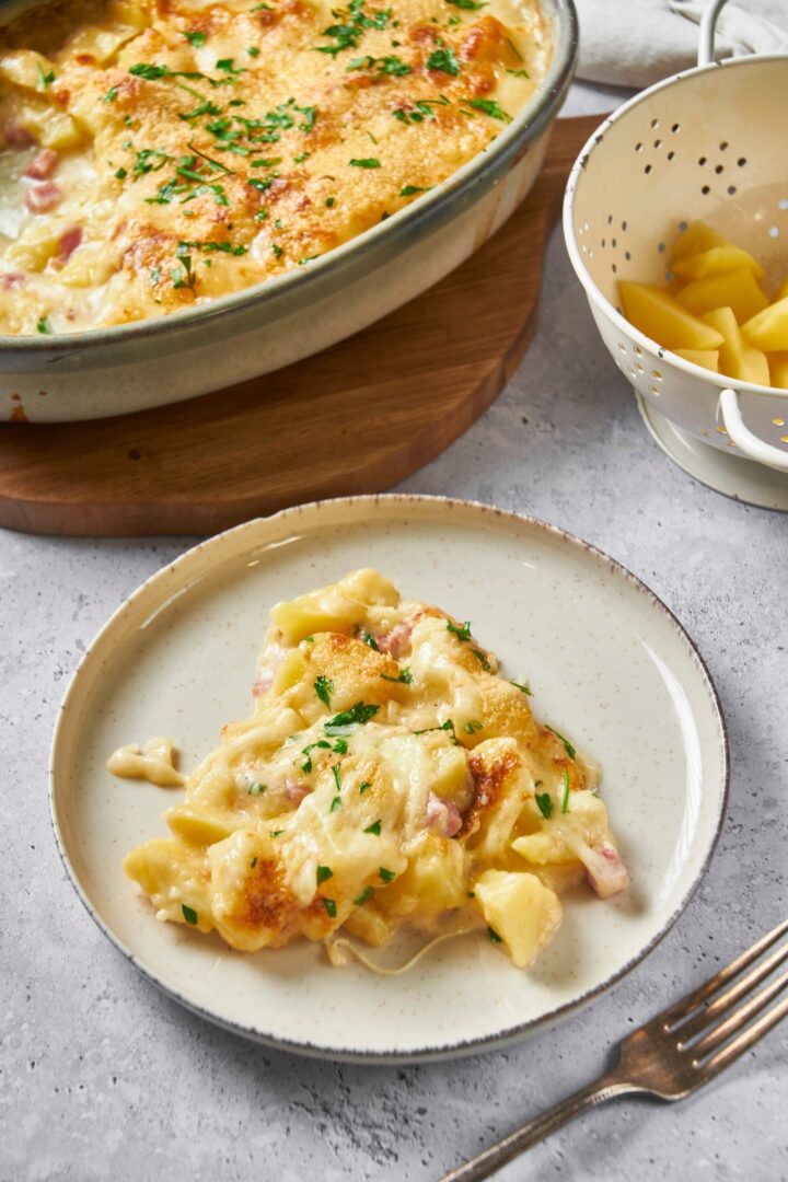 The BEST Cheesy Ham And Potato Casserole Prepped In 10 Minutes   How To Make Creamy Ham And Potato Casserole 720x1080 