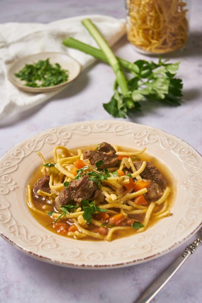 The BEST Beef Noodle Soup Recipe (Takes Just 15 Min. Of Prep Work)