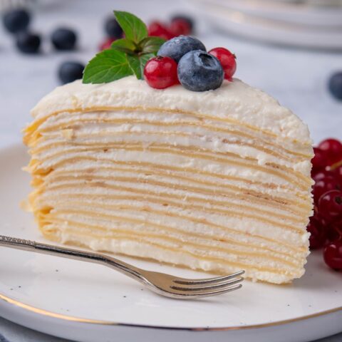 The BEST Crepe Cake Recipe (Made In Just 25 Minutes)