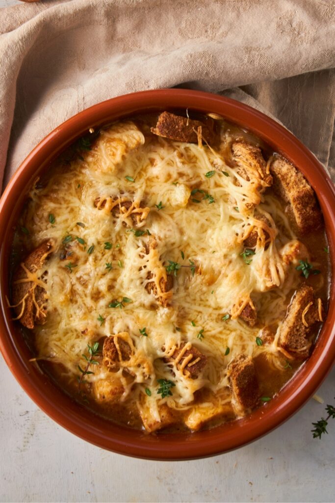 The BEST French Onion Chicken Casserole (Made In Under 30 Min.)