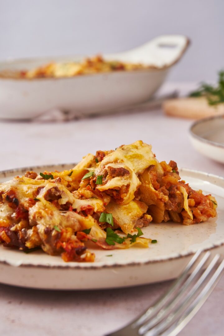The BEST Cabbage Roll Casserole Recipe (Prepped In 15 Minutes)