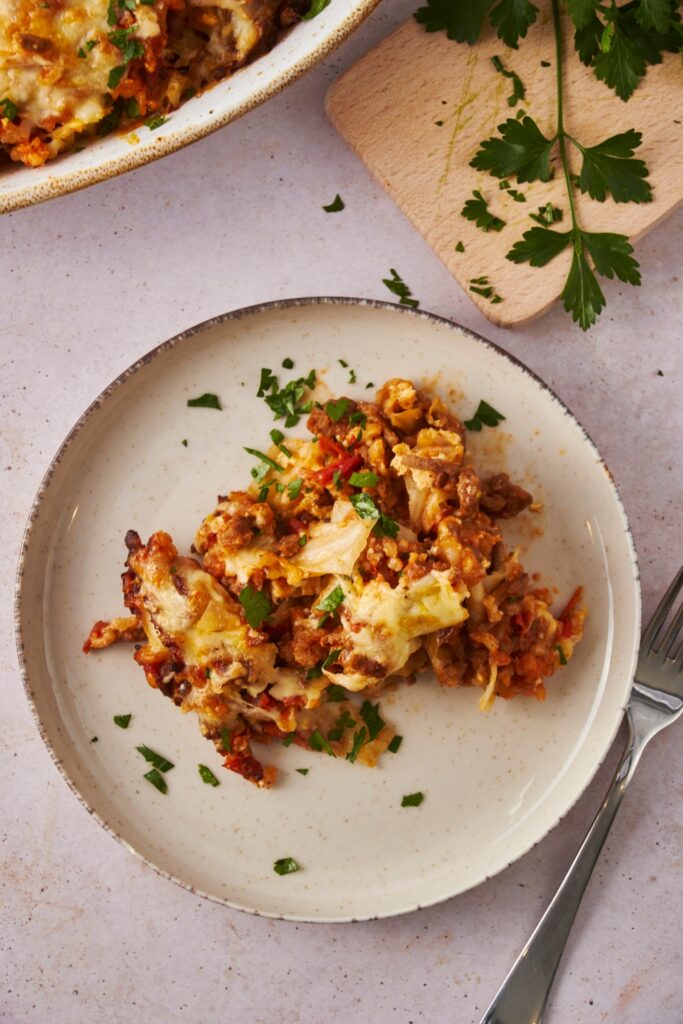 The BEST Cabbage Roll Casserole Recipe (Prepped In 15 Minutes)