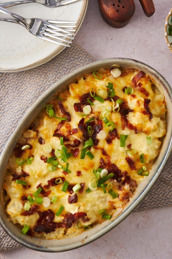 Easy Loaded Baked Potato Casserole Recipe (Prepped In 10 Minutes)