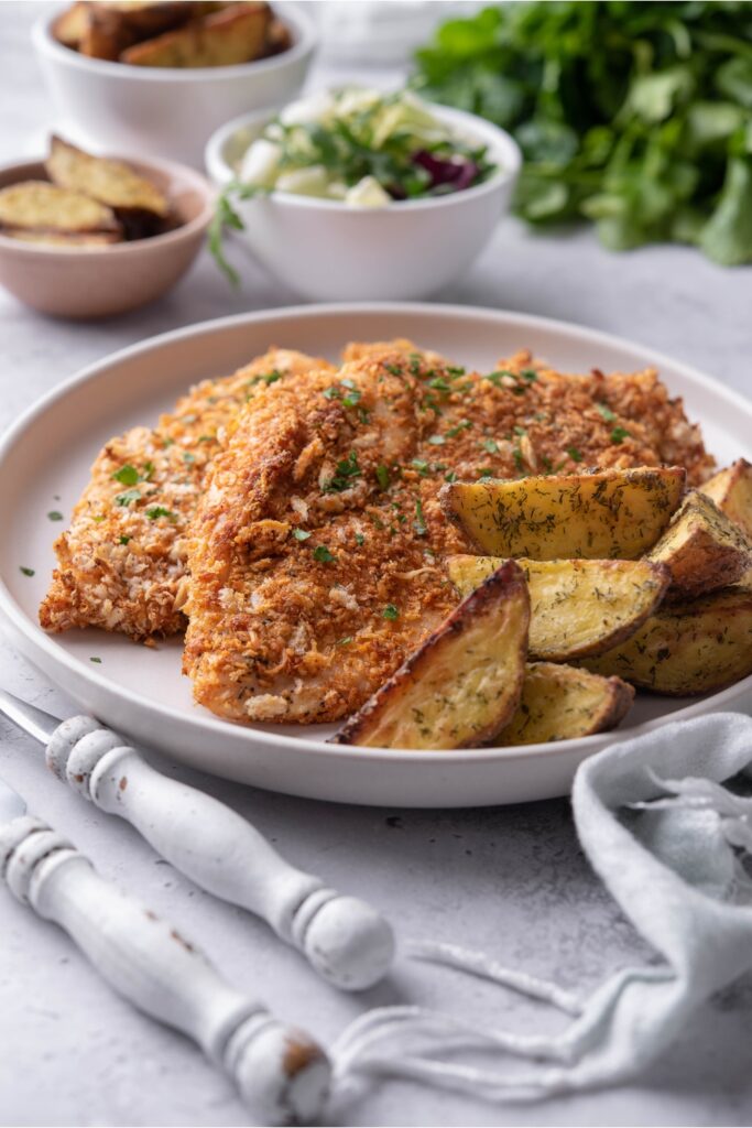 Easy Crispy Oven Baked Chicken Cutlets