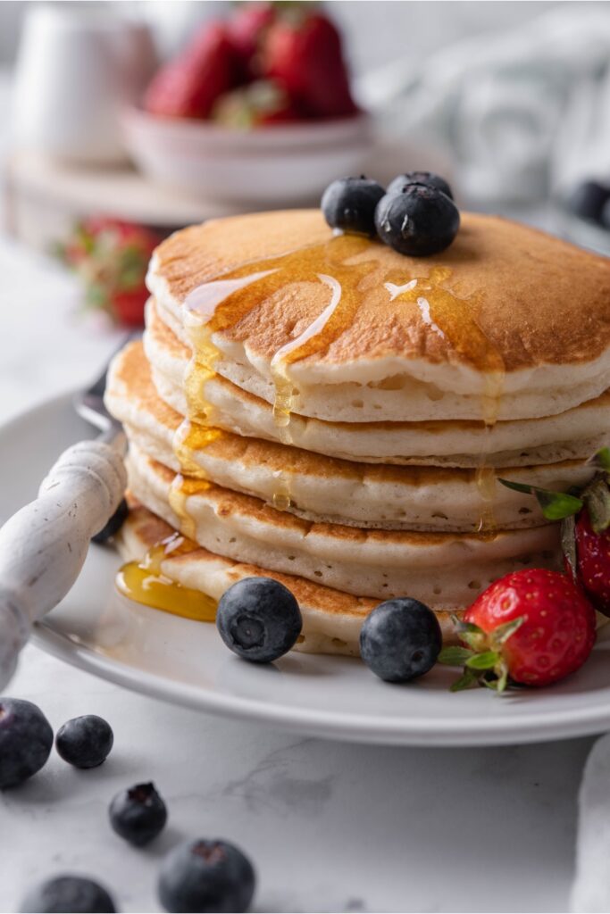 Fluffy Eggless Pancakes