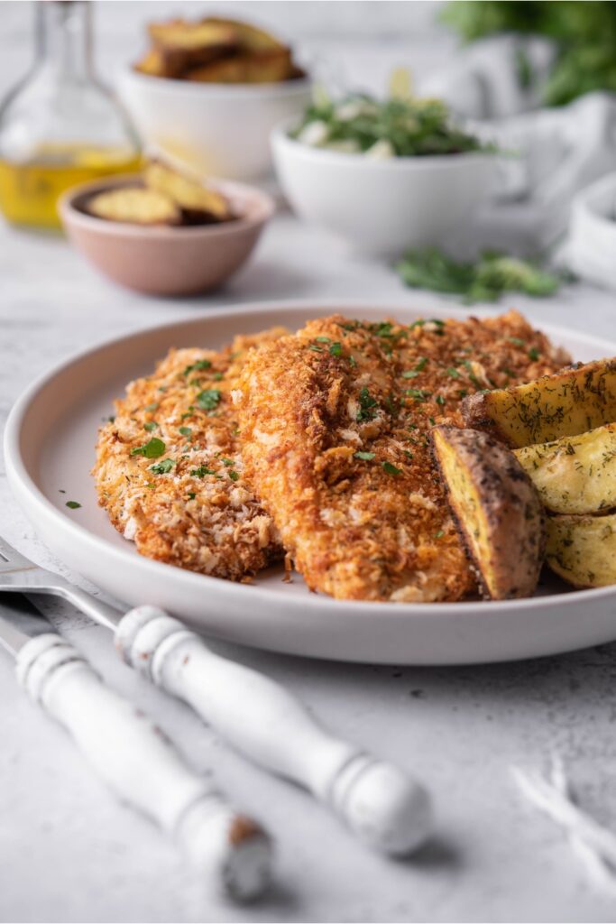 Easy Crispy Oven Baked Chicken Cutlets