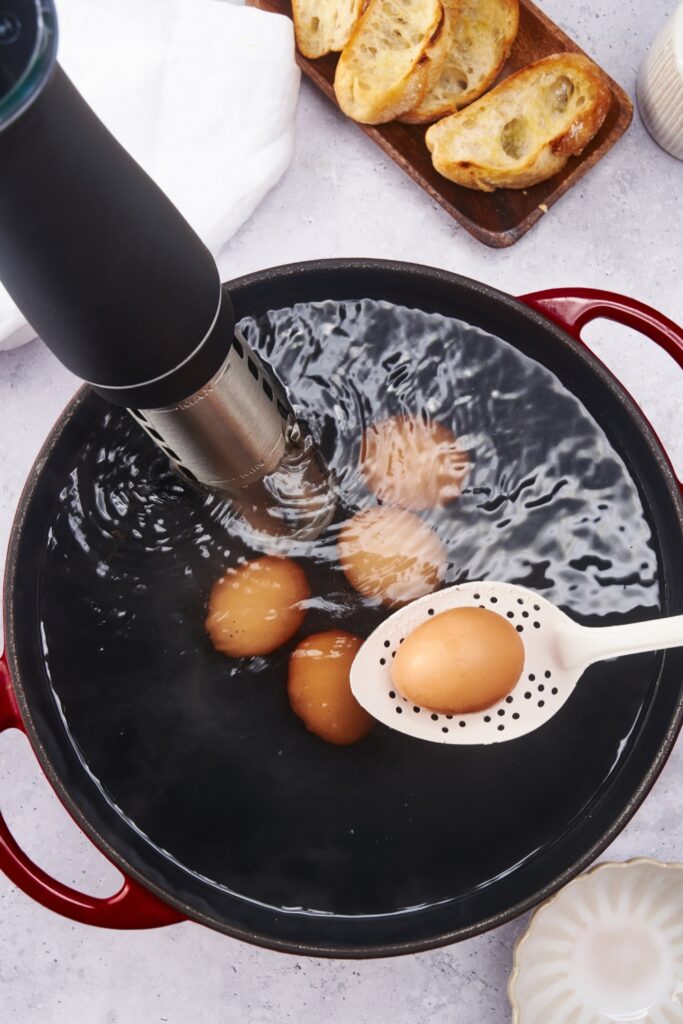 PERFECT Sous Vide Poached Eggs (With Easy Hollandaise Sauce)