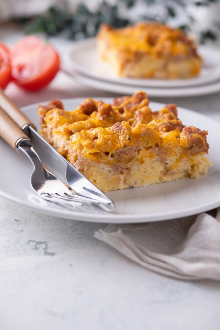 The BEST Overnight Egg Casserole (Sausage, Egg, and Cheese)