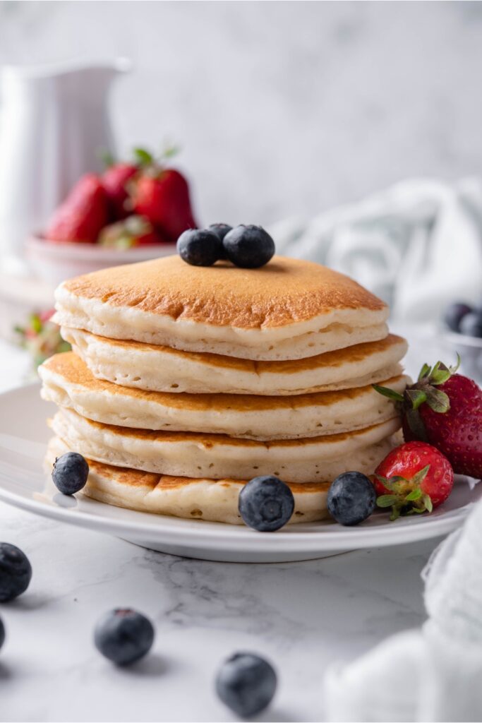 Fluffy Eggless Pancakes