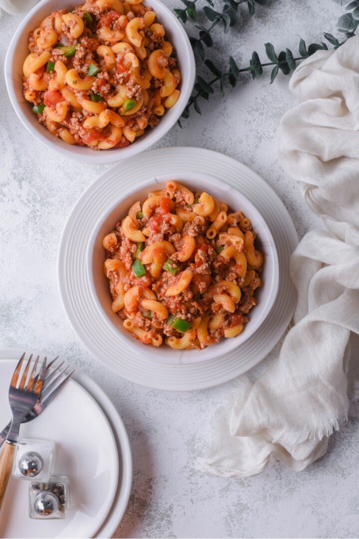 The MOST DELICIOUS American Chop Suey Recipe You Ll Ever Make   One Pot American Cop Suey American Goulash 720x1080 