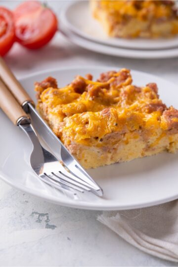 The BEST Overnight Egg Casserole (Sausage, Egg, and Cheese)