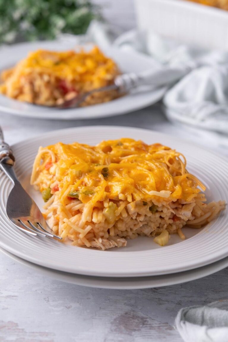 Easy Cheesy Chicken Spaghetti Casserole Recipe 0380