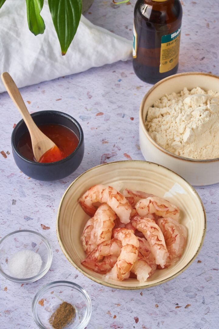 Crispy Beer Battered Shrimp