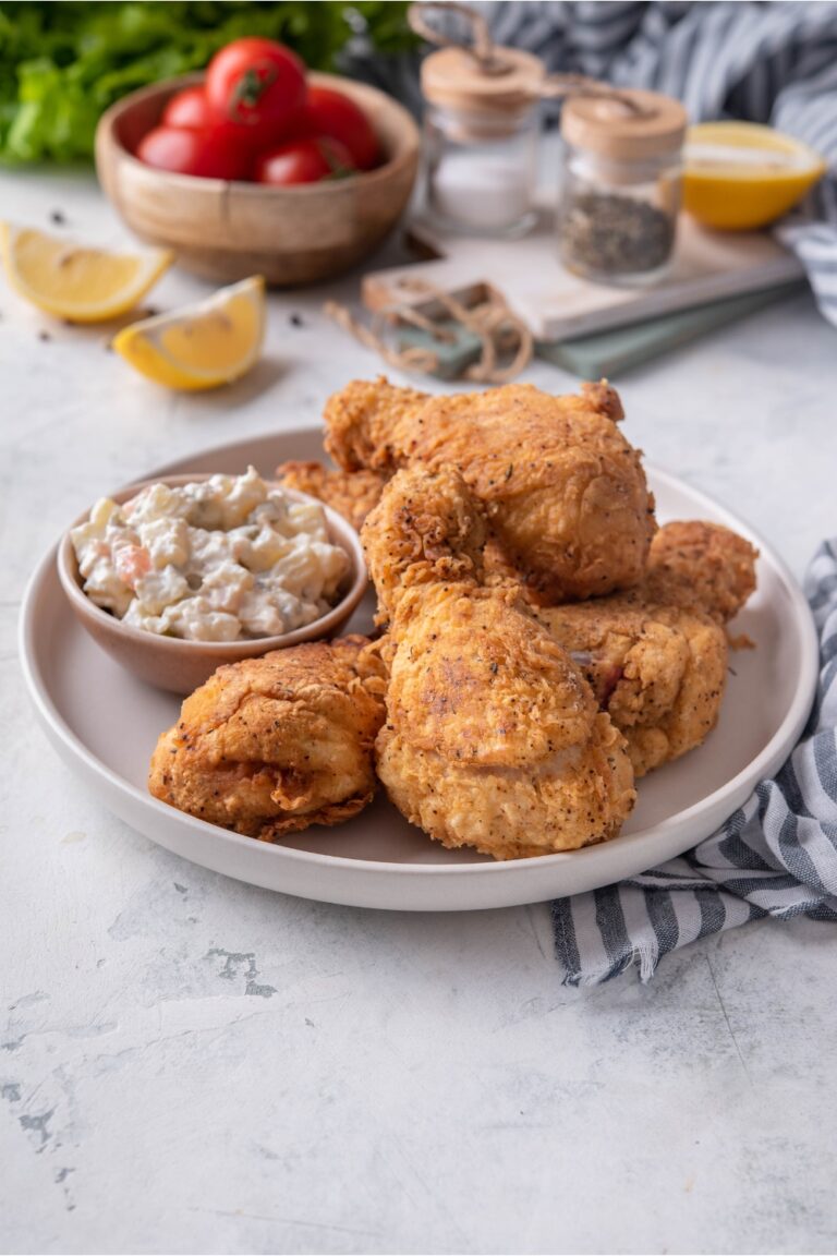 Fried Chicken Recipe Without Buttermilk   Ingredients For Fried Chicken Without Buttermilk 768x1152 