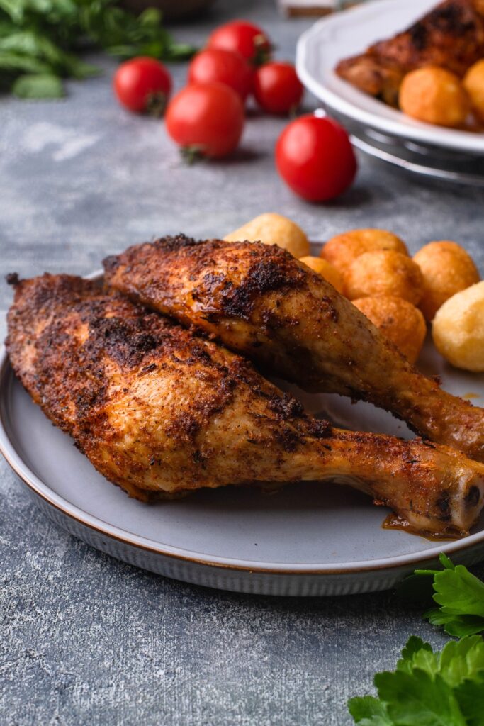 Juicy and Crispy Baked Chicken Leg Quarters (Cooks Perfectly)