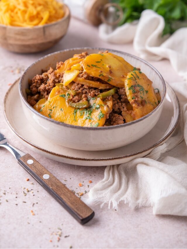 Ground Beef and Potatoes Skillet - I'm Hungry For That