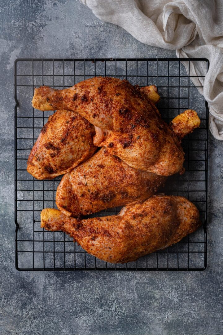 Juicy and Crispy Baked Chicken Leg Quarters (Cooks Perfectly)