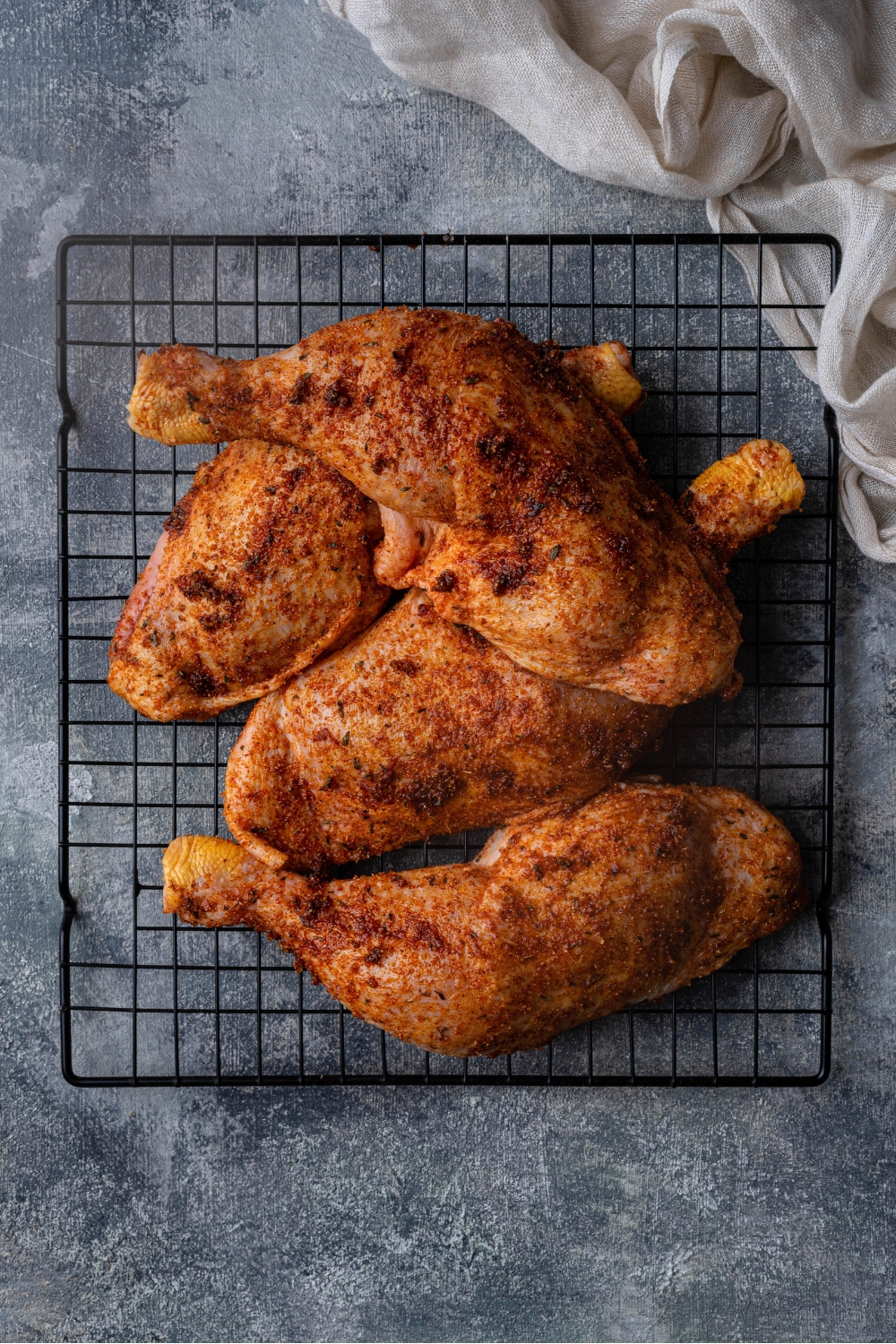 Juicy And Crispy Baked Chicken Leg Quarters Cooks Perfectly 