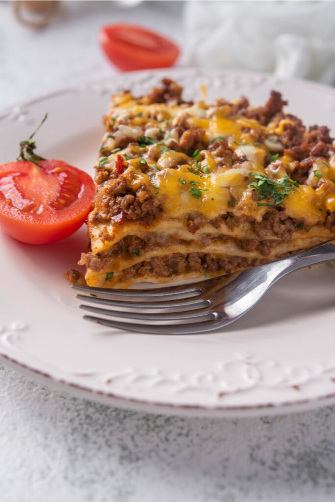 Taco Casserole With Tortillas