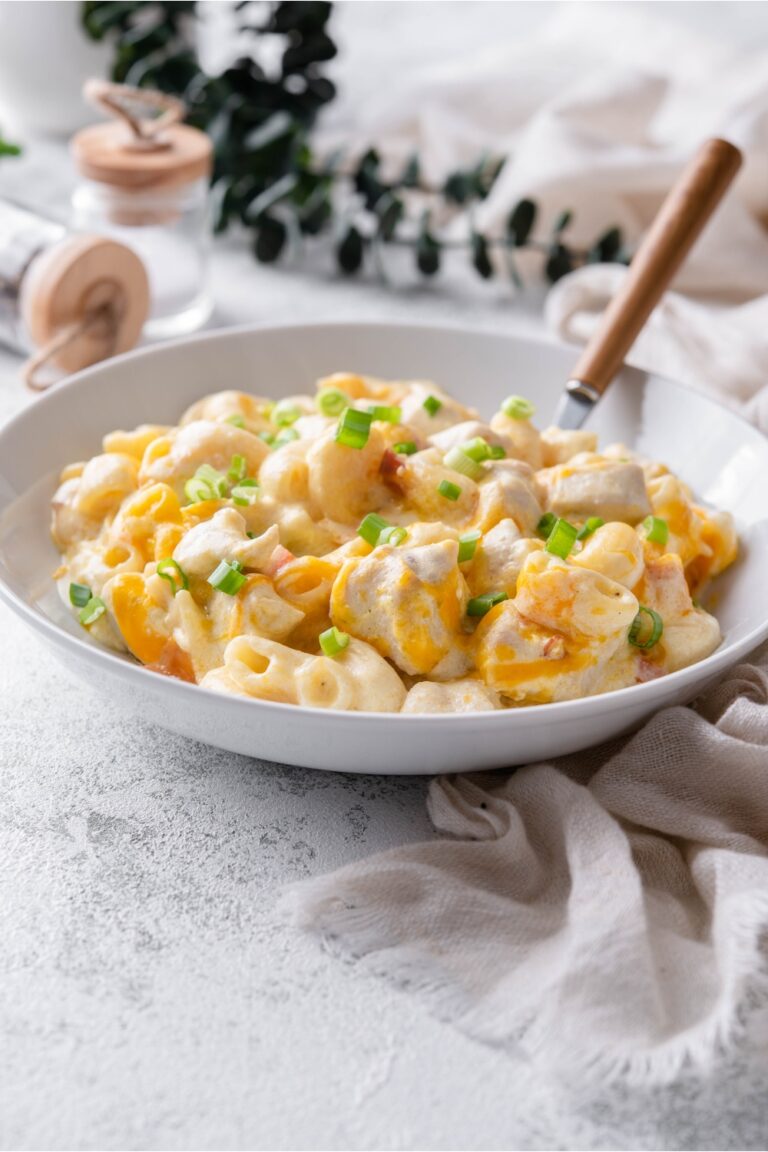 Crock Pot Chicken Casserole (With Cheese and Bacon)