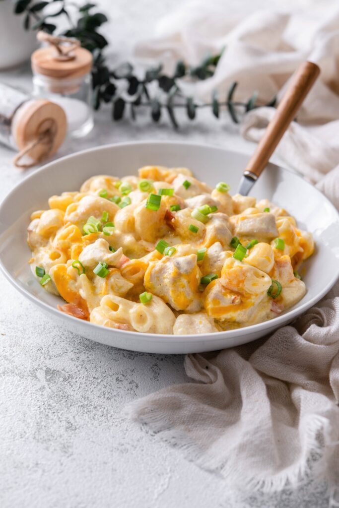 Crock Pot Chicken Casserole (With Cheese and Bacon)