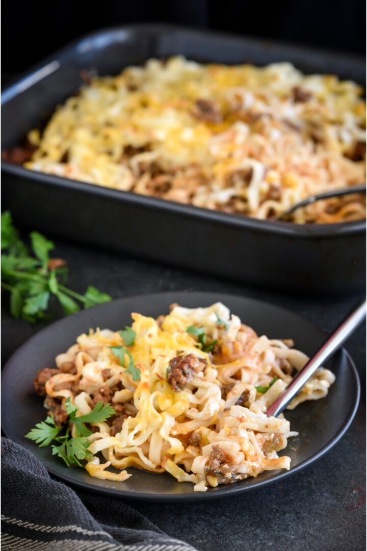 Hamburger-Noodle Casserole