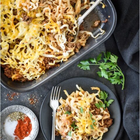 Hamburger Noodle Casserole