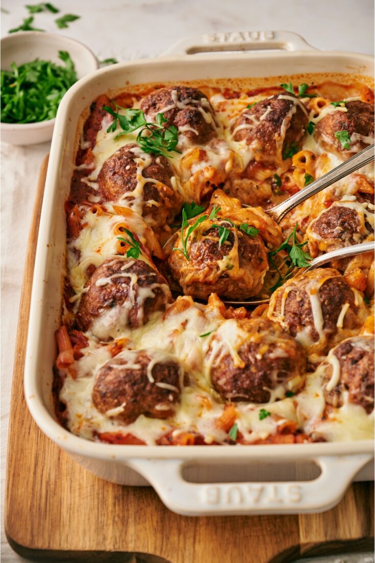 Dump And Bake Meatball Casserole