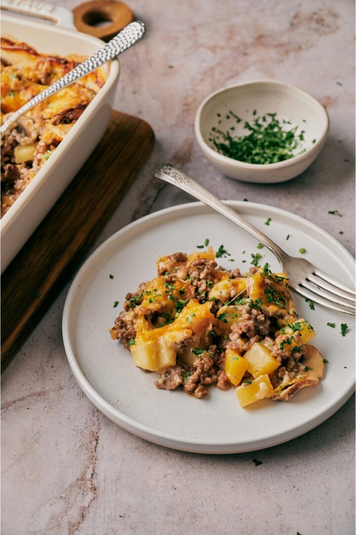 Ground Beef and Potato Casserole